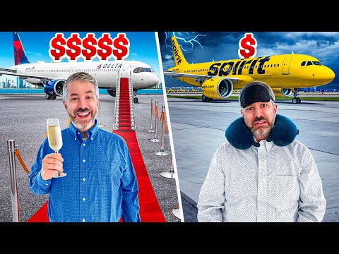 FIRST CLASS vs CHEAPEST Plane Ticket Across the USA