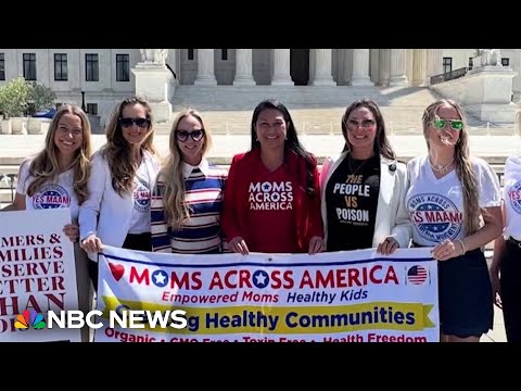 YouTube video thumbnail: MAHA Moms Are Protesting Against Pesticides