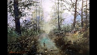 How to Paint an Easy Misty Forest Path in Watercolor