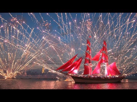 Fireworks and scarlet sails mark finale of St. Petersburg&#39;s White Nights festivities