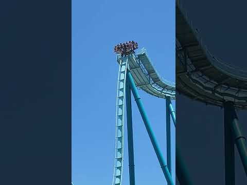 Could you handle this INSANE dive coaster? #shorts
