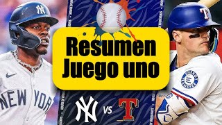 Resumen Yankees vs Rangers