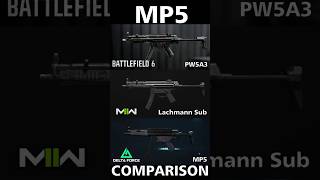 MP5 in 3 DIFFERENT GAMES Showcase (MW2 vs Delta Force vs Battlefield 6)