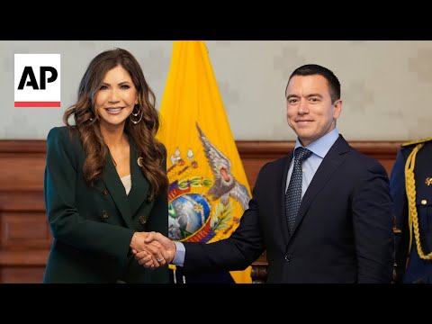 YouTube video thumbnail: US and Ecuador Sign Agreement to Combat Transnational Crime