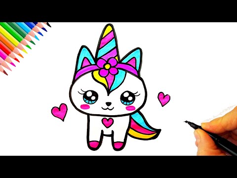 Sevimli Unicorn Çizimi 🦄 Unicorn Drawing - Sevimli Unicorn Çizimi - Unicorn Nasıl Çizilir?