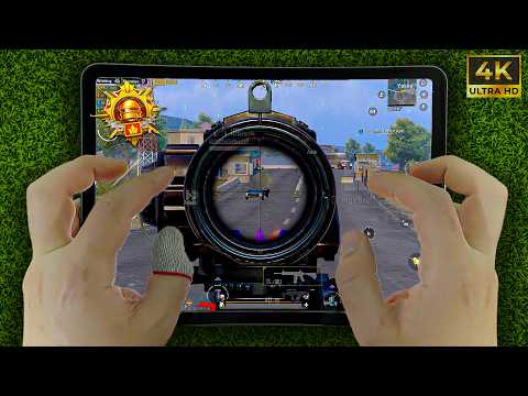 iPad Pro M2 HANDCAM 🔥 Pubg Test/ Gameplay/ ❤️ 6 Finger claw + Gyro 🔥 Smooth+120FPS