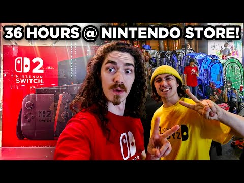 Waiting 2 FULL DAYS for the Switch 2 midnight launch!