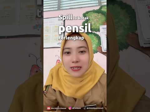 SPILL ISI KOTAK PENSIL TERLENGKAP ❗️#shortsvideo #schoollife #gurusd #gurumuda #viralshorts #fypage