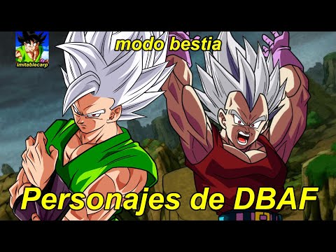 Que Tan Fuertes Serian los Personajes de Dragon Ball AF con el Modo Bestia? #goku #dragonball