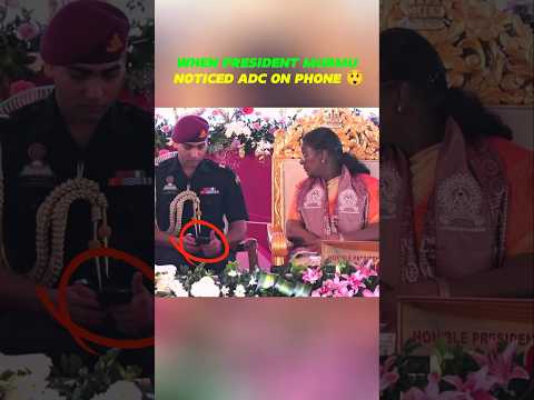 When President Murmu Noticed ADC on Phone 😲 #shorts