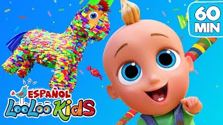 🎊 Rompe la Pinata | Una Hora de Canciones Infantiles | LooLoo Kids Mix 📺