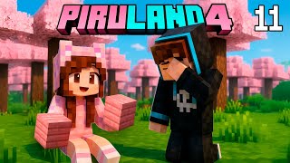 NECESITAMOS MADERA ROSA y Azul 😅 Vamos al Bioma de Cerezo 😱 Cap 11 Piruland 4 Sandra Cires Play