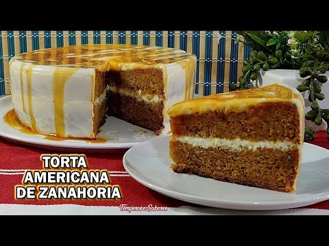 TORTA AMERICANA DE ZANAHORIA, SALUDABLE, CON UN SABOR EXTRAORDINÁRIO Y MUY FÁCIL