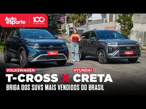 HYUNDAI CRETA x VOLKSWAGEN T-CROSS: qual SUV 1.0 TURBO é o MELHOR?