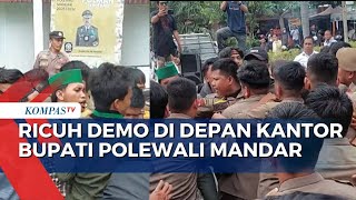 Aksi Unjuk Rasa di Depan Kantor Bupati Polewali Mandar Berakhir Ricuh | SAPA MALAM