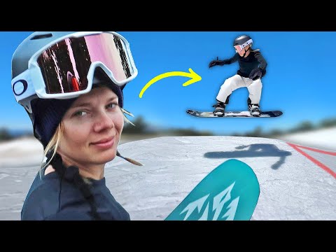 Teaching My Girlfriend to Snowboard