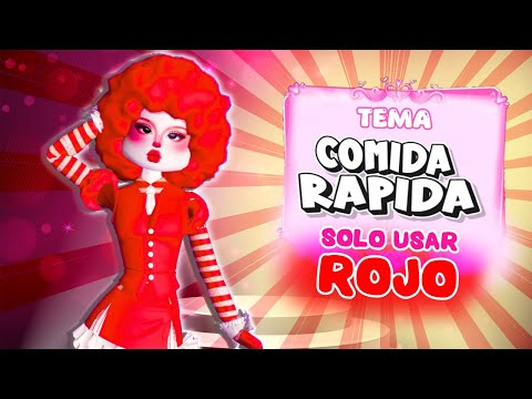 ¡DRESS TO IMPRESS PERO *SÓLO PUEDES VESTIR DE ROJO* 🍎​ // Roblox