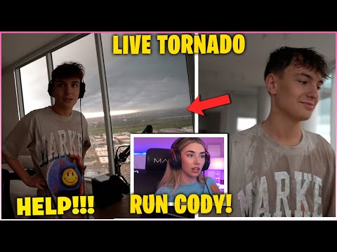CLIX *FREAKS OUT* After His PENTHOUSE Gets Hit By TORNADO While Playing Fortnite With SOMMERSET!
