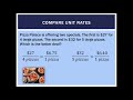 Cost and Unit Rate Problems