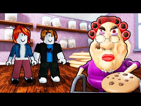 BACON AND BACON GIRL ESCAPE EVIL GRANDMA IN ROBLOX