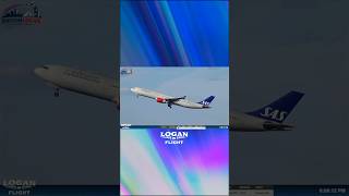 SAS A333 Taking Off from Runway 33L at Boston Logan to CPH