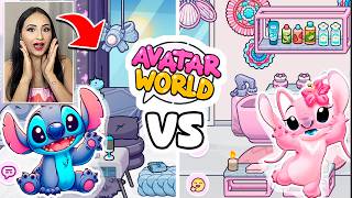 DECORAÇÃO STITCH VS ANGEL NO PAZU AVATAR WORLD / HOUSE MAKER