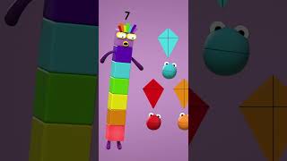 Contagem de Arco-Íris - Numberblobs - Parte 4 | Contagem de sete e oito | Numberblocks #shorts