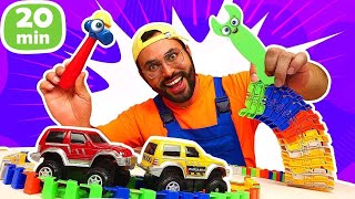 🚧🚗 ¡Coches en acción! Nuevas pistas y reparaciones | Compilación de ¡Oh, se dañó!