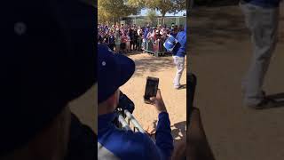 Dodgers Spring Training ~ 3/17/18 ~ Justin Turner  Signs ball for a kid in a wheelchair