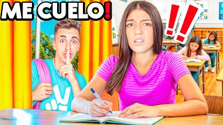 ME CUELO en CLASE de mi HIJASTRA para APROBARLE un EXAMEN...*me pillan!*