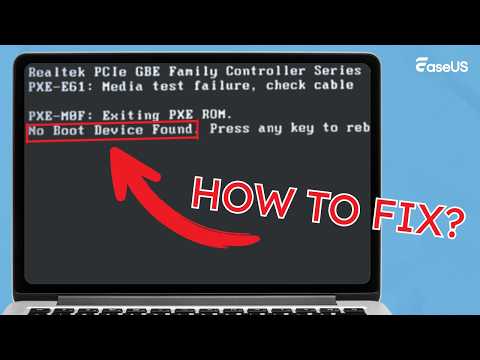 How to Fix "No Boot Device Found" on Dell/ASUS/... (100% WORKING)