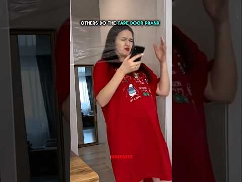 others do the Tape Door Prank☠️ #trollface #edit #troll