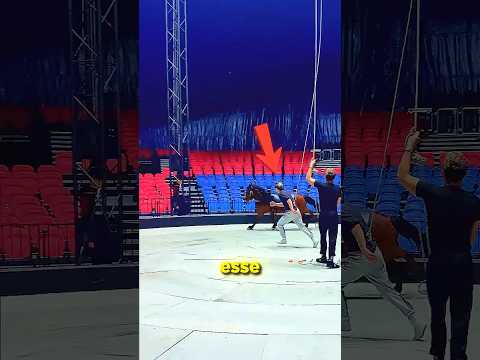 Ele treinou muito duro com o CAVALO! #curiosidades #circo