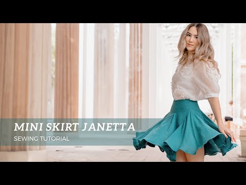 Mini Skirt JANETTA: Step by Step Sewing Tutorial - THISISKACHI DIY