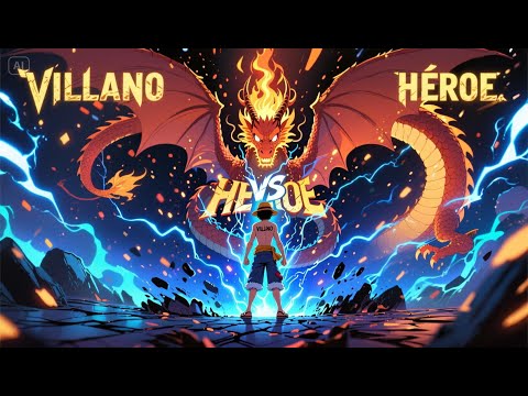 🔥 Luffy vs Dragón de Fuego ⚡ ¡Batalla épica que rompe el cielo! | HÉROE vs VILLANO