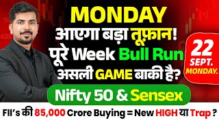Nifty 50 Prediction and Bank Nifty Sensex Analysis for | 22 September 2025 |Monday Market Prediction