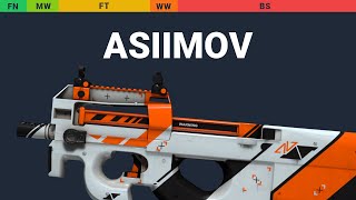 P90 Asiimov Wear Preview