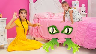 Nastya descubre un monstruo debajo de la cama – historia mágica para niños