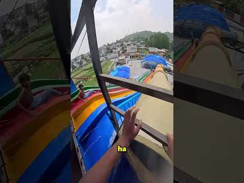 Questo ragazzo si è lanciato da uno scivolo in una piscina vuota 😱