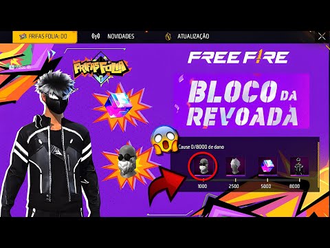 GARENA FEZ A BOA! 3 SKINS DE GRAÇA, PEGUE O MATÉRIA ESCURA? BARBA DO VELHO E ATUALIZAÇÃO - FREE FIRE