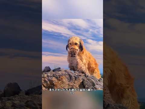 犬がライオンの子どもたちに新しい母親を見つけてあげた#動物 #自然 #映画 #shorts