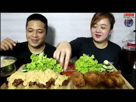 Keto Friendly Low Carb Burger Steak x Fried Chicken Mukbang