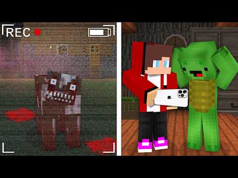 JJ and Mikey Watch The Scary Cow on The Cameras !?
