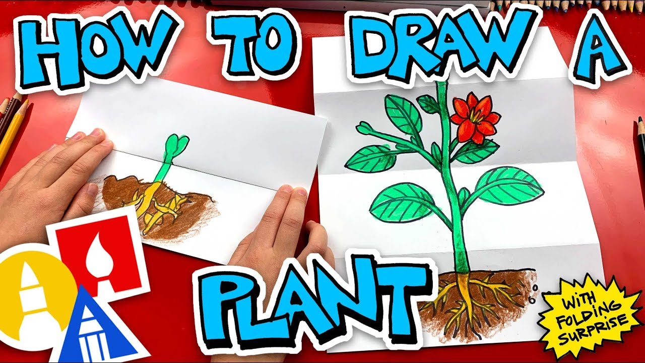 How To Draw A Plant With Folding Surprise #10