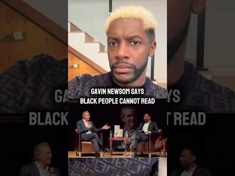Black people cannot read? #gavinnewsom