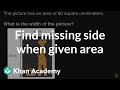 Understanding Area and Dimensions of Rectangles