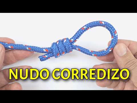 Como hacer un nudo corredizo para amarrar una cuerda a cualquier objeto