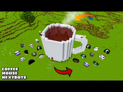 I Found COFFEE MUG HOUSE WITH 100 NEXTBOTS in Minecraft - Minecraft Horror Gameplay - Coffin Meme