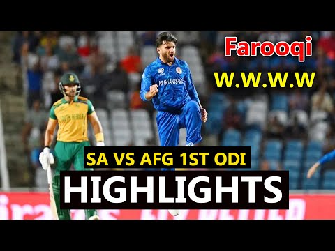 SOUTH AFRICA VS AFGHANISTAN 1ST ODI HIGHLGHTS 2024 || SA VS AFG HIGHLGHTS