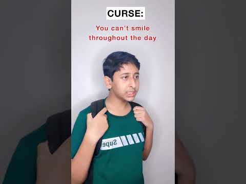 Pov If You can’t Smile Because of a Curse #funnyshorts #ytshorts #shorts
